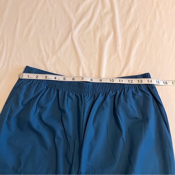 Cherokee workwear scrub pants, elastic waist, Size M. Caribbean Blue - Picture 6 of 8